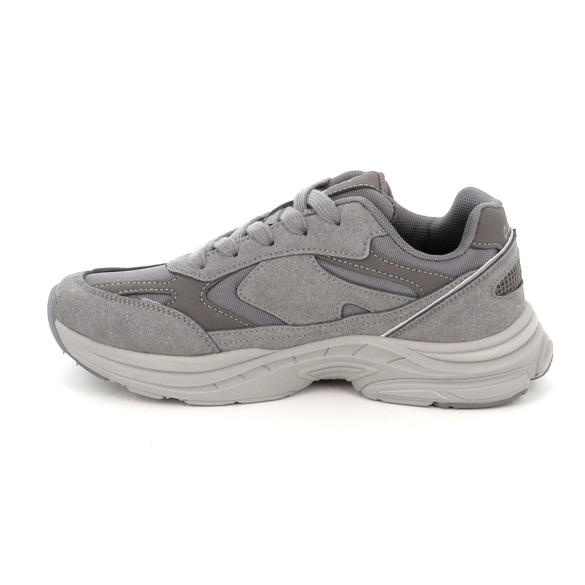 Lotto Boston AMF SUE JR – Scarpe sportive ragazzo unisex grigio in nabuk e mesh – 223819-AZW