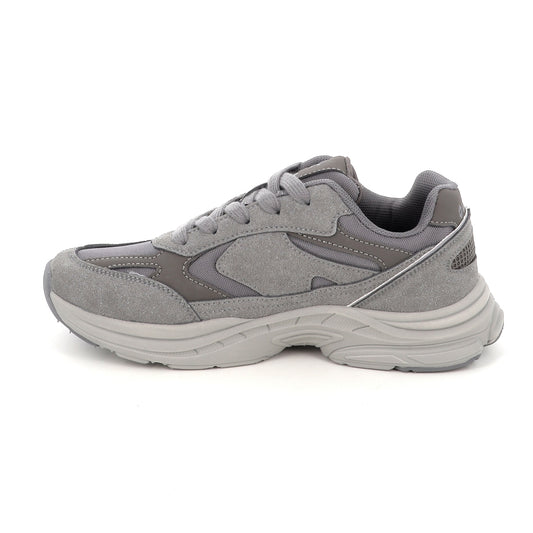 Lotto Boston AMF SUE JR – Scarpe sportive ragazzo unisex grigio in nabuk e mesh – 223819-AZW