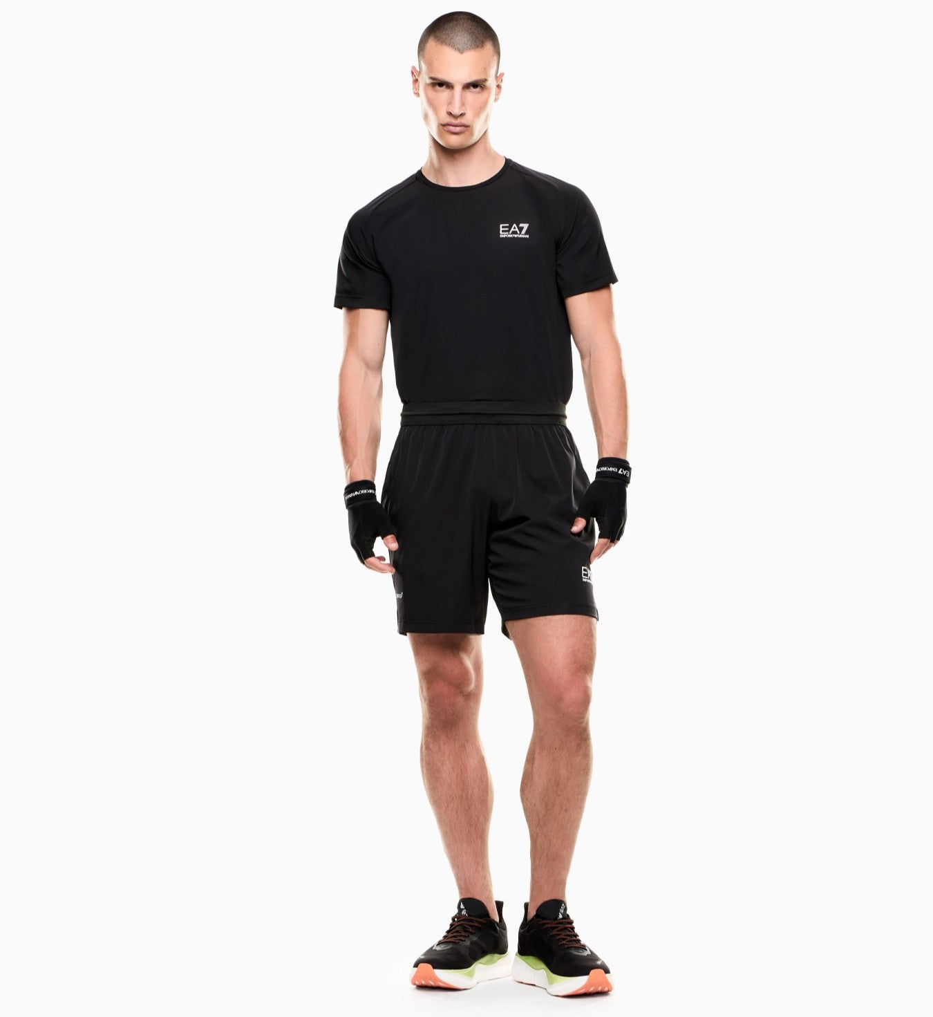 EA7 Emporio Armani Completo Maglia e Pantaloncino 8NPV03-1200 | Uomo | Nero