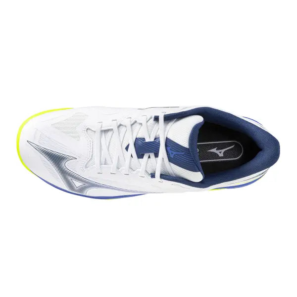 MIZUNO SHOE BREAK SHOT 5 JNR CC	White/Dazzling Blue/LightYellow 61GC255520