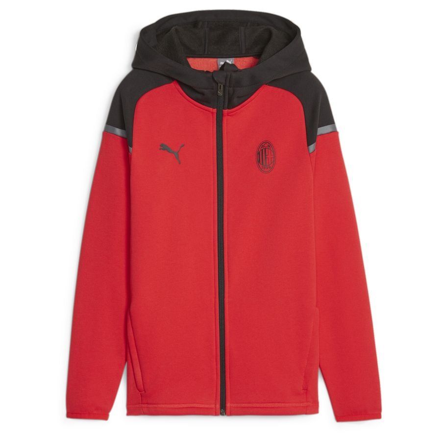 PUMA ACM Casuals Hooded Jkt Jr For All Time Red- Black 772308-01
