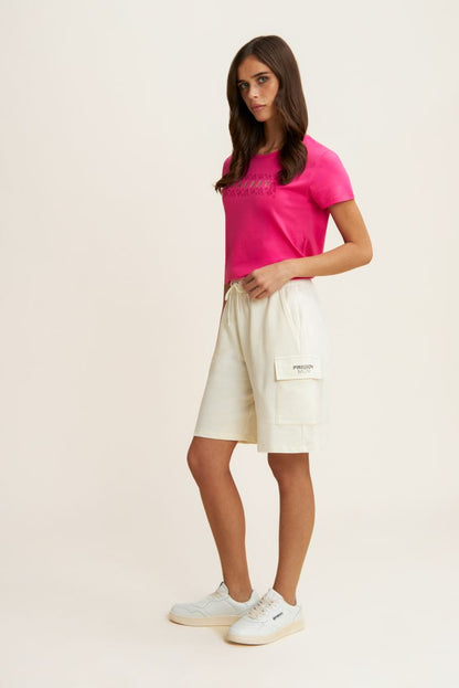 FREDDY PANTALONE BERMUDA CANNOLI CREAM S25WMVP2-W75