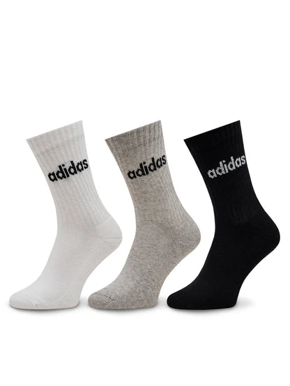 ADIDAS C LIN CREW 3P MGREYH/WHITE/BLACK IC1302