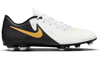 NIKE PHANTOM GX II CLUB FG/MG WHITE/BLACK-MTLC GOLD COIN FJ2557-100