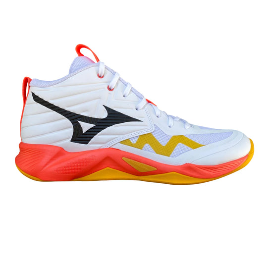 MIZUNO WAVE MOMENTUM PRO MID	White/FieryCoral2/Citrus V1GA254501