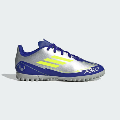 ADIDAS F50 CLUB TF J MESSI SILVMT/SYELLO/LUCBLU sneakers IH0923