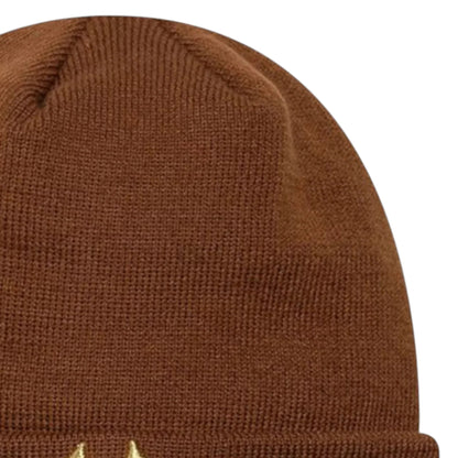 New Era Metallic Logo Beanie Berretto Invernale Unisex in Acrilico Marrone con Logo Metallizzato Taglia Unica 60915931