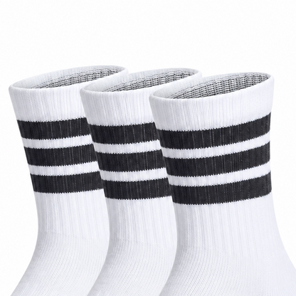 ADIDAS 3-Stripes Cushioned (Confezione da 3 Paia) - White/Black JZ0531