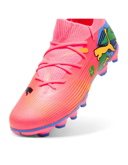 PUMA FUTURE 7 MATCH NJR FG/AG JR SUNSET GLOW-BLACK-SUN STREAM-GREEN-BLUEM 107841-01
