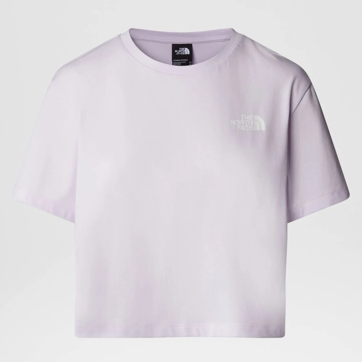 THE NORTH FACE W CROPPED SIMPLE DOME TEE ICY LILAC NF0A87U4PMI1