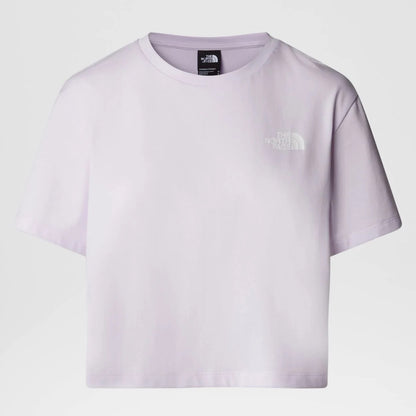 THE NORTH FACE W CROPPED SIMPLE DOME TEE ICY LILAC NF0A87U4PMI1