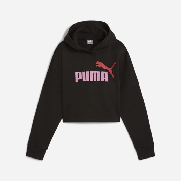 PUMA ESS LOGO CROPPED HOODIE G PUMA BLACK 671134-01