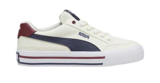 PUMA COURT CLASSIC VULC FS WARM WHITE-NAVY-SUGARED ALMOND 396353-01