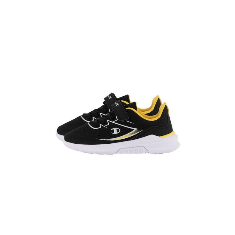 CHAMPION NIMBLE B PS LOW CUT SHOE NBK/YELLOW/SILVER S32746-KK003