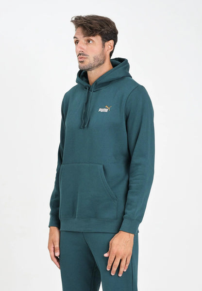 PUMA ESS 2 COLOR SMALL NO. 1 LOGO HOODIE FL GREEN 684718-75