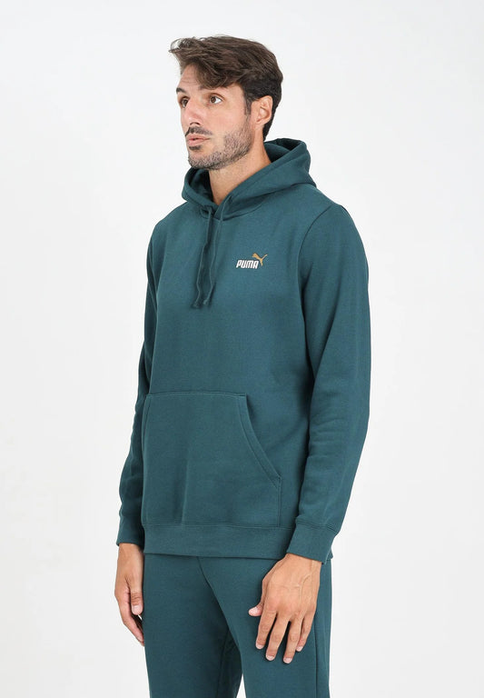 PUMA ESS 2 COLOR SMALL NO. 1 LOGO HOODIE FL GREEN 684718-75