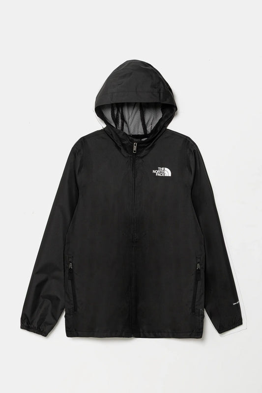 THE NORTH FACE TEEN ZIPLINE RAIN JACKET TNF BLACK NF0A8B7ZJK31