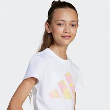 ADIDAS JG FLWR T WHITE/MULTCO JI6220