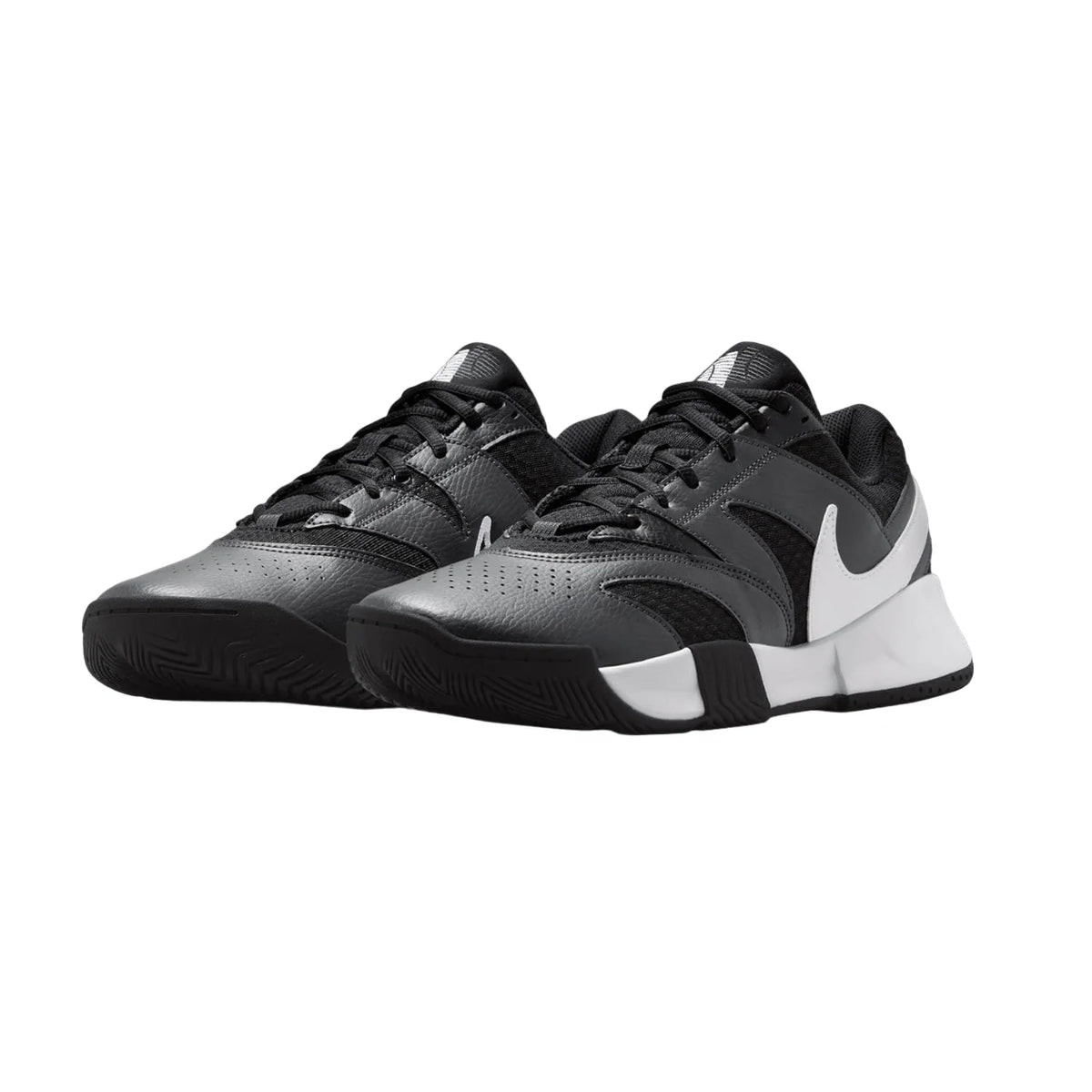 Nike Court Lite 4 HC – Scarpe da tennis unisex nero in ecopelle e mesh – FD6574-001