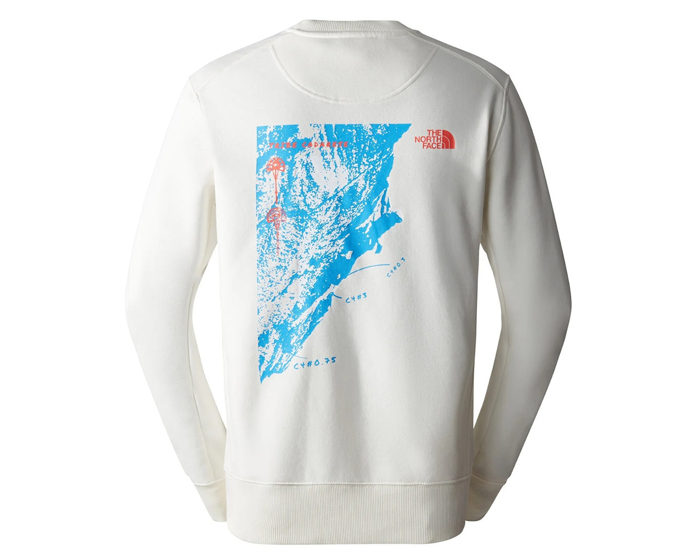 THE NORTH FACE NTF M OUTDOOR GRAPHIC CREW GARDENIA WHITE NF0A8523N3N1