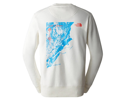 THE NORTH FACE NTF M OUTDOOR GRAPHIC CREW GARDENIA WHITE NF0A8523N3N1