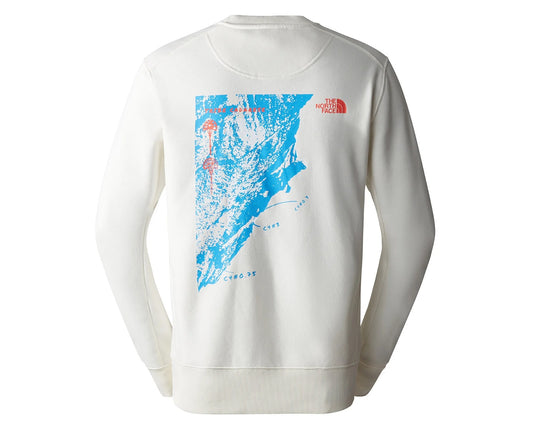 THE NORTH FACE NTF M OUTDOOR GRAPHIC CREW GARDENIA WHITE NF0A8523N3N1