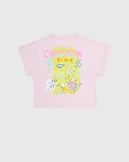CHAMPION CREWNECK T-SHIRT PINK 404932-PS013