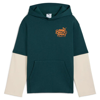 PUMA MID90S LAYERED HOODIE FL B GREEN 688473-75