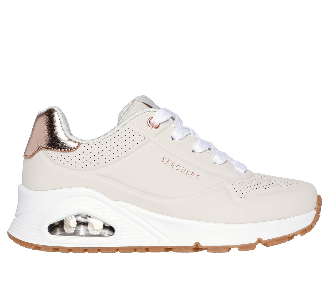 Skechers Uno Gen1 Shimmer Sneakers Donna Beige