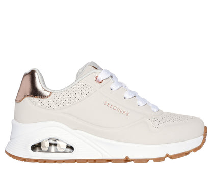 Skechers Uno Gen1 Shimmer Sneakers Donna Beige