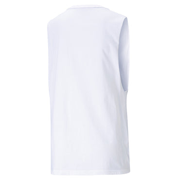 PUMA ESS CUT OFF LOGO TANK WHITE 586864-02