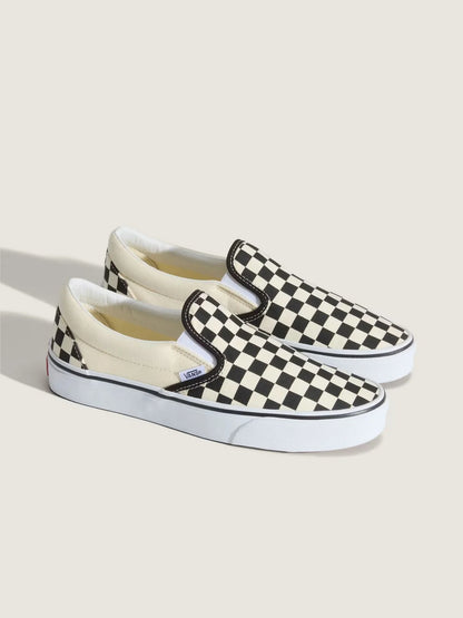 VANS Classic Slip-On BLK&WHTCHCKERBOARD/WHT VN000D35BWW1