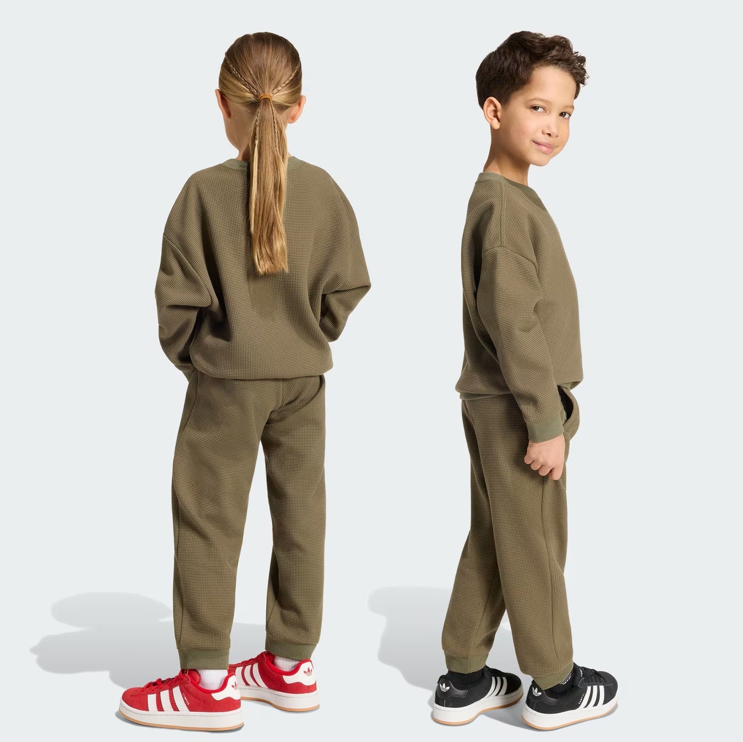 Adidas Tuta Bambino Girocollo Oliva KT1769