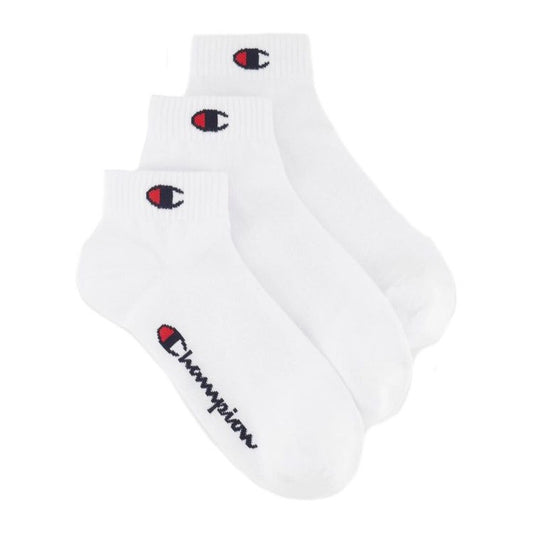 CHAMPION CMP 3PK QUARTER SOCKS WHT/WHT/WHT-NS U20099-WW001