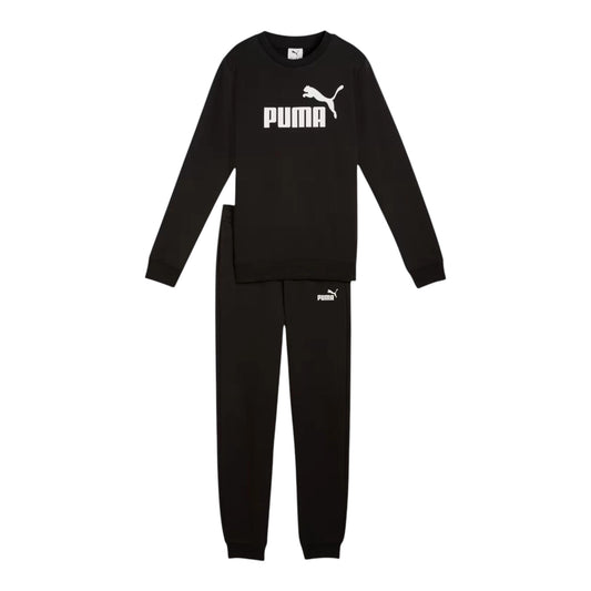 PUMA ESS NO.1 LOGO CREW SWEAT SUIT  FL B BLACK 689721-01