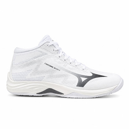 Mizuno Lightning Select Mid – Scarpe da pallavolo mid unisex bianco in ecopelle e mesh – V1GA267583