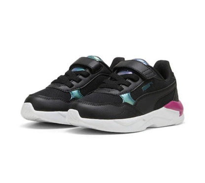 PUMA X-RAY SPEED LITE BOUNCY SKY AC PS PUMA BLACK-COLD GREEN-MAGENTA GLEAM 398006-02