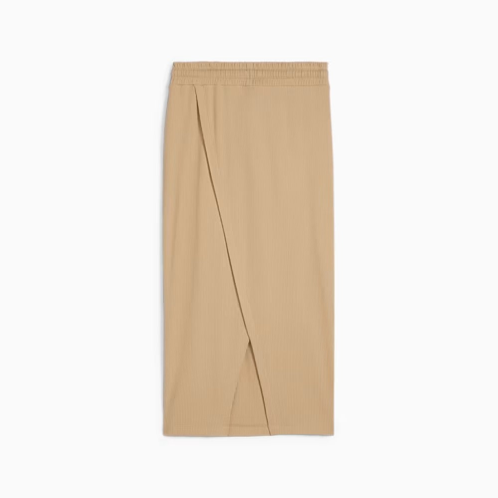 PUMA CLASSICS RIBBED MIDI SKIRT PRAIRIE TAN 624265-83