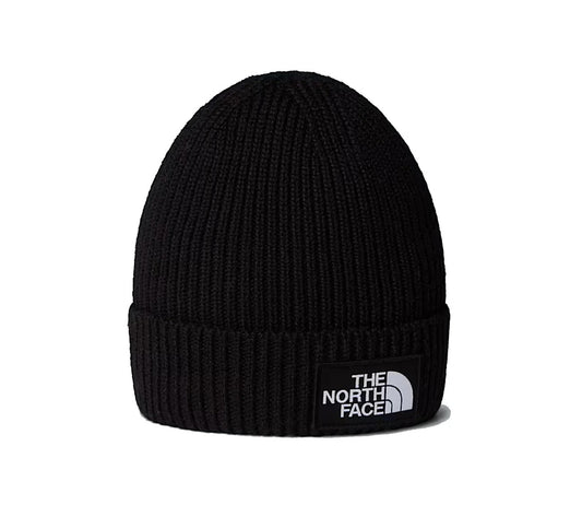 THE NORTH FACE KIDS TNF LOGO BOX CUFFED BEANIE TNF BLACK NF0A8CGUJK31