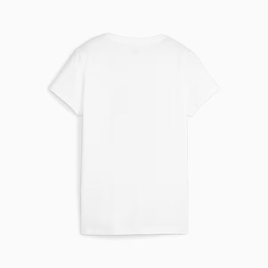 PUMA ESS+ SCRIPT TEE WHITE 679315-02
