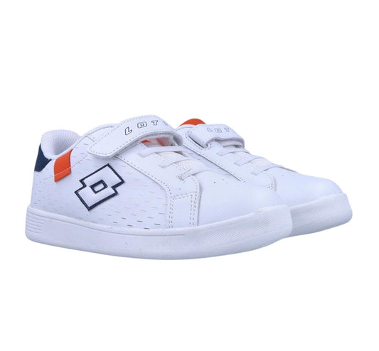 LOTTO 1973 AMF EVO VI FLUO CL S WHITE/DRESS BLUE/ORANGE FLUO 2 217506-8Y3