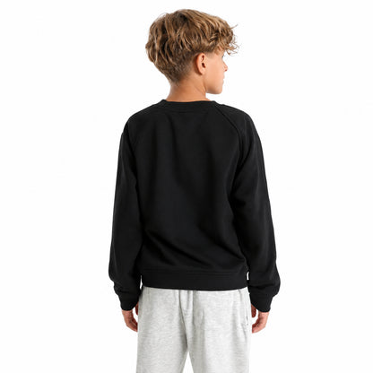 Jordan Brooklyn Fleece Crew – Felpa Bambino Nera