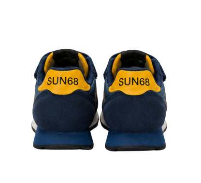 Sun68 Jaki Bicolor Baby Z46322B-07 – Navy | Scarpe sportive neonato e bambino in mesh, sneaker casual dal design bicolore per il tempo libero