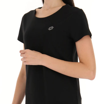 LOTTO MSC W TEE ALL BLACK 217580-1CL