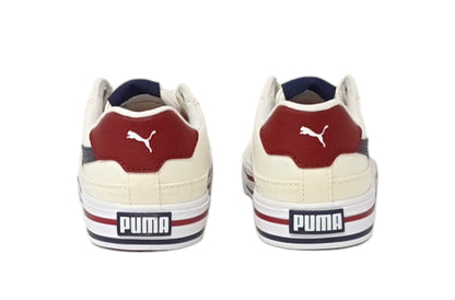 PUMA COURT CLASSIC VULC FS PS WARM WHITE-NAVY-SUGARED ALMOND 396559-01