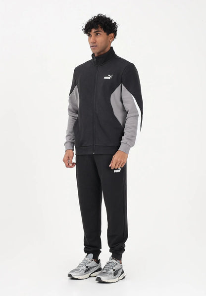 PUMA Tuta Essentials Block nera da uomo 694658-01