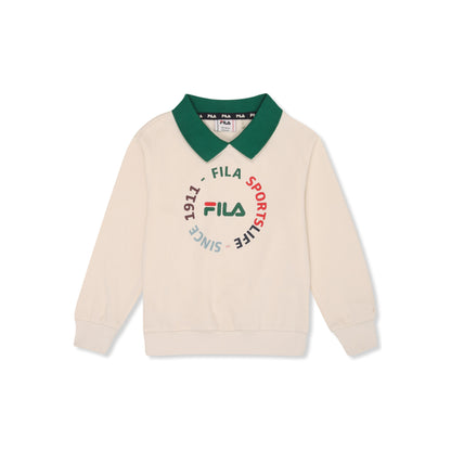 FILA PRAROLO regular graphic polo sweatshirt FAK0444-10010