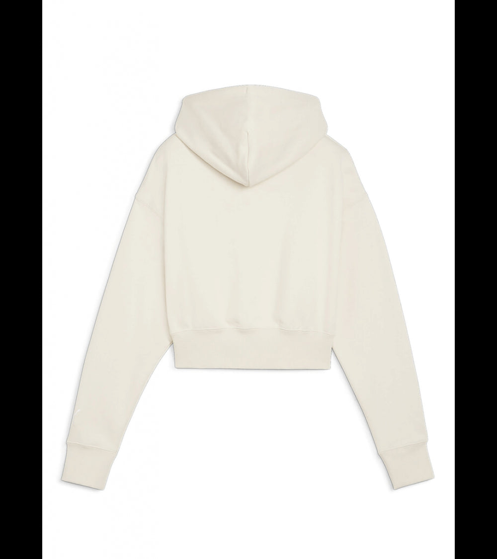 PUMA TEAM FOR THE FANBASE CROPPED HOODIE TR ALPINE SNOW 624346-87