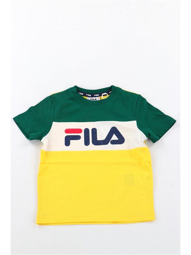 FILA BALIMO BLOCKED TEE DANDELION-AVENTURINE-BRIGHT WHITE FAK0127-23032