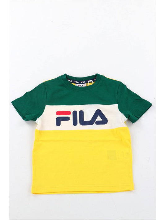 FILA BALIMO BLOCKED TEE DANDELION-AVENTURINE-BRIGHT WHITE FAK0127-23032